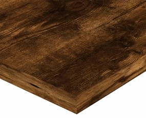 Prateleiras de parede 4pcs derivados de madeira carvalho fumado