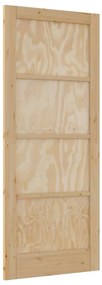 Porta Interior "ORKDAL" 83x202x4 cm Madeira Sólida Pinho
