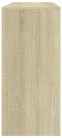 Mesa consola 100x35x76,5 cm derivados madeira carvalho sonoma