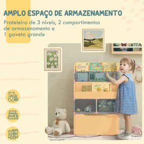 Estante com Prateleiras – Modelo Uppsala – 60x29 – Madeira – 6 Níveis