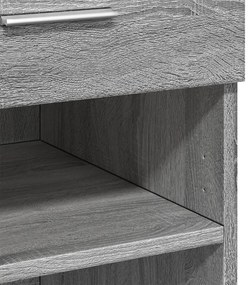 Aparador 80x42,5x93 cm derivados de madeira cinzento sonoma