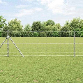 vidaXL Cerca de Campo 0,8x25 m em Aço Galvanizado