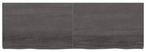 Prateleira de parede 180x60x6 cm carvalho tratado cinza-escuro