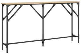 Mesa consola 140x23x75 cm derivados de madeira carvalho sonoma