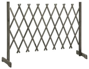 Vedação em treliça para jardim 150x80 cm abeto maciço cinzento
