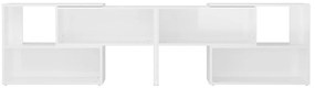 Móvel de TV 149x30x52 cm derivados de madeira branco brilhante
