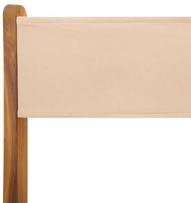 Cadeiras de bistrô 2 pcs madeira de acácia maciça/tecido bege