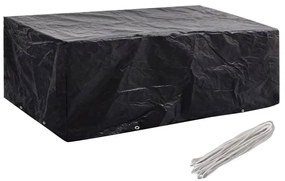 Capas para mobiliário de jardim 2 pcs 8 ilhós 200x160x70 cm