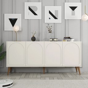 Console Lyon – Cream Walnut – 180 cm x 81 cm x 35 cm