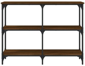 Mesa consola 100x29x75 cm derivados madeira carvalho castanho