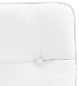 Cadeiras de jantar 2 pcs couro artificial branco