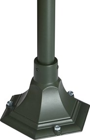 Lanterna de exterior clássica verde escura 135cm IP44 - Berta