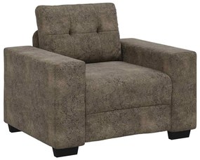 Poltrona vidaXL Cinza Escuro 59 cm em Couro Sintético