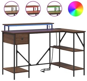 Mesa Carvalho castanho 120 x 79 x 86.5 cm Madeira processada
