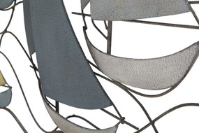 DECORAÇÃO DE PAREDE MAR 114,5X3,5X62,50 CM MULTICOLORIDO