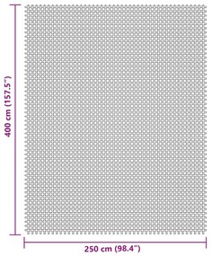 Tenda tapete 4x2,5 m creme