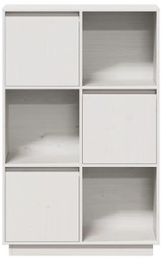 Aparador alto74x35x117 cm pinho maciço branco