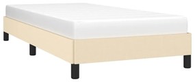 Estrutura de cama tecido 100x200 cm cor creme