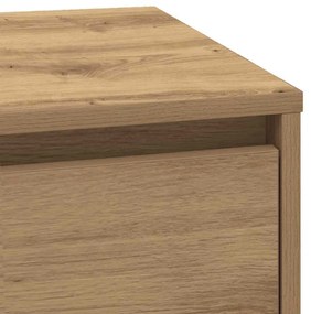 Criados-mudos com Luzes LED 2 pcs Carvalho Artesanal 39x34.5x50 cm
