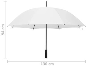 Guarda-chuva 130 cm branco