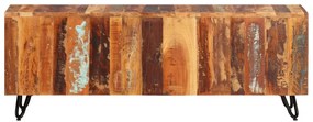 Móvel de TV 110x30x40 cm madeira recuperada maciça