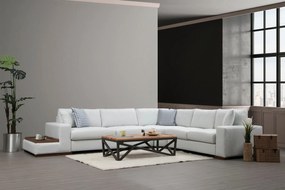 Sofá de Canto Loop - Branco - 282 cm x 363 cm x 95 cm x 85 cm