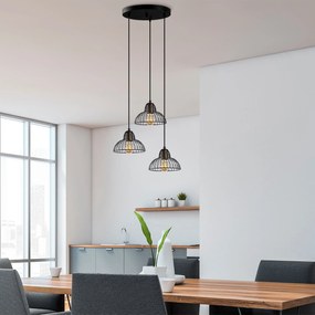 Candeeiro de Teto Dopo – Preto Antigo – 44 x 44 x 114 cm