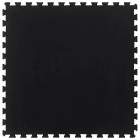 vidaXL Ladrilho de borracha 12 mm 100x100 cm preto