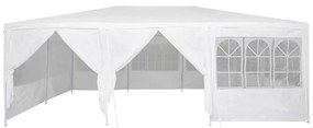 Tenda para Festa com 10 Lados Brancos 6x4 m PE