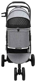 Carrinho de Pet Dobrável Cinzeto 78 x 54 x 101 cm Tecido Oxford