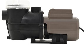 Bomba de piscina com temporizador preto 0,25 HP 8000 L/h