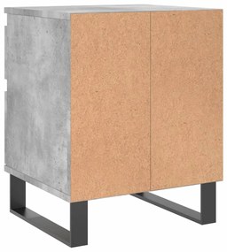 Mesas de cabeceira 2 pcs derivados de madeira cinzento cimento