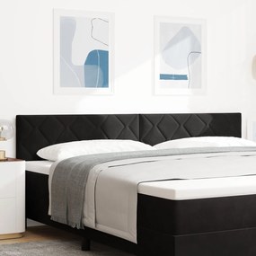 Cabeceira vidaXL Design Blocos de Diamante Preto 200 cm Veludo