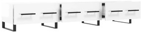 Móvel de TV 150x36x30 cm derivados de madeira branco brilhante