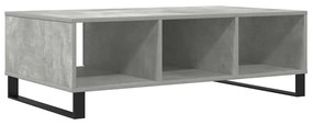 Mesa de centro 104x60x35 cm derivados madeira cinzento cimento