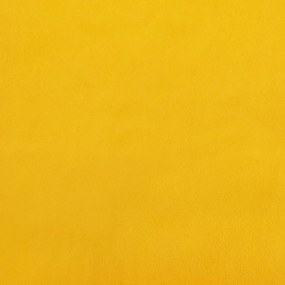 Apoio de pés 78x56x32 cm veludo amarelo