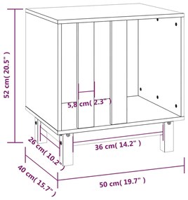 Casota para cães 50x40x52 cm madeira de pinho maciça branco