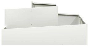 Vasos &amp; Plantadores Branco Plástico Médio Inserções Decorativas