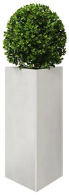 Vaso/floreira de jardim triangular 40x34,5x70 cm aço inoxidável