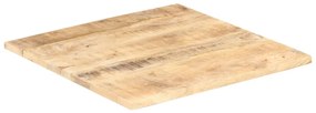 Tampo de mesa madeira de mangueira maciça 25-27 mm 80x80 cm