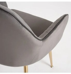 DUDECO - Cadeira Norbana Gold Cinzento