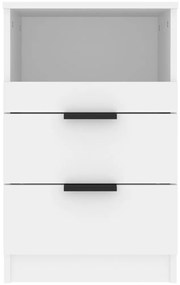 Mesa de cabeceira derivados de madeira branco