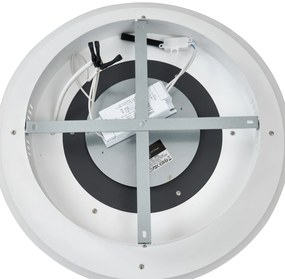 Plafon de design branco com cinza escuro redondo Incl. LED regulável - Taylor