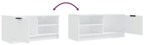 Móveis para TV 2 pcs 80x35x36,5 cm madeira processada branco