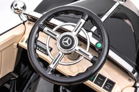 Carro elétrico para crianças Mercedes-Benz 540K controle remoto, bateria 12V14AH, motor 4 X, assento em couro sintético, rodas EVA, Bluetooth, USB, su