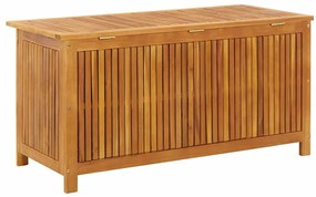 Caixa de arrumação p/ jardim 113x50x58 cm madeira acácia maciça