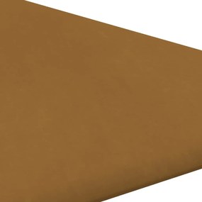 Painel de parede 12 pcs 30x30 cm veludo 0,54 m² castanho