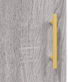 Armário alto 69,5x34x180 cm derivados de madeira sonoma cinza