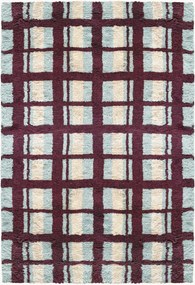 Tapete em lã artesanal de pelo comprido Arbor