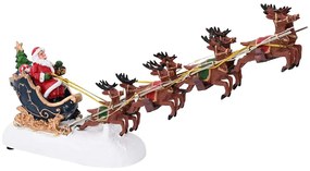 vidaXL Decoração de Natal Multicolor 31.5 x 6.5 x 16 cm Resina